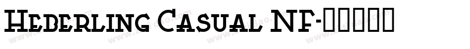 Heberling Casual NF字体转换